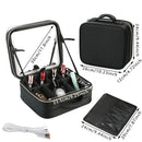 Bolsa de maquiagem com espelho LED