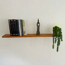 Kit Prateleira de Madeira com Suporte Invisível