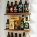 Prateleiras de Madeira com Suporte Invisível – 30 a 60cm