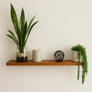 Kit Prateleira de Madeira com Suporte Invisível