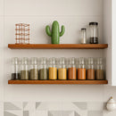 Kit Prateleira de Madeira com Suporte Invisível