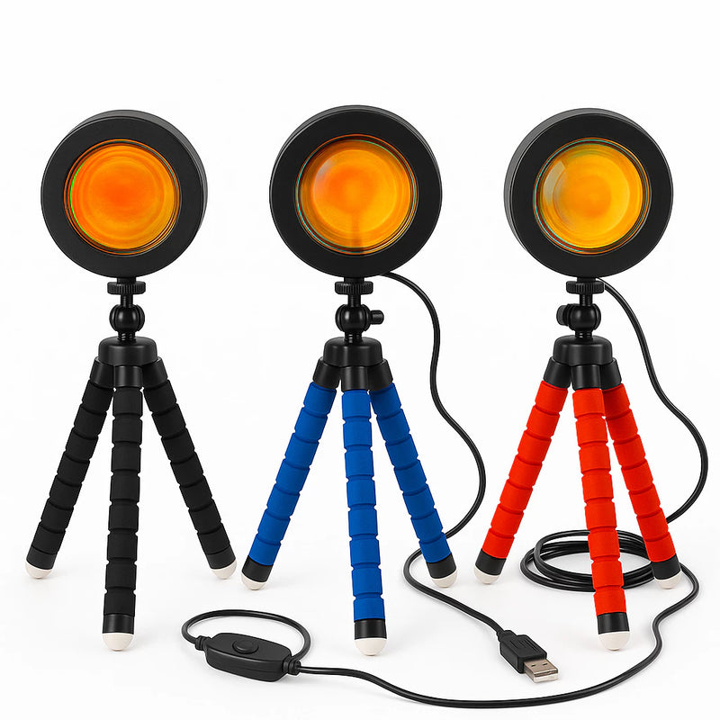 Luminária Sunset LED – Tripé e USB