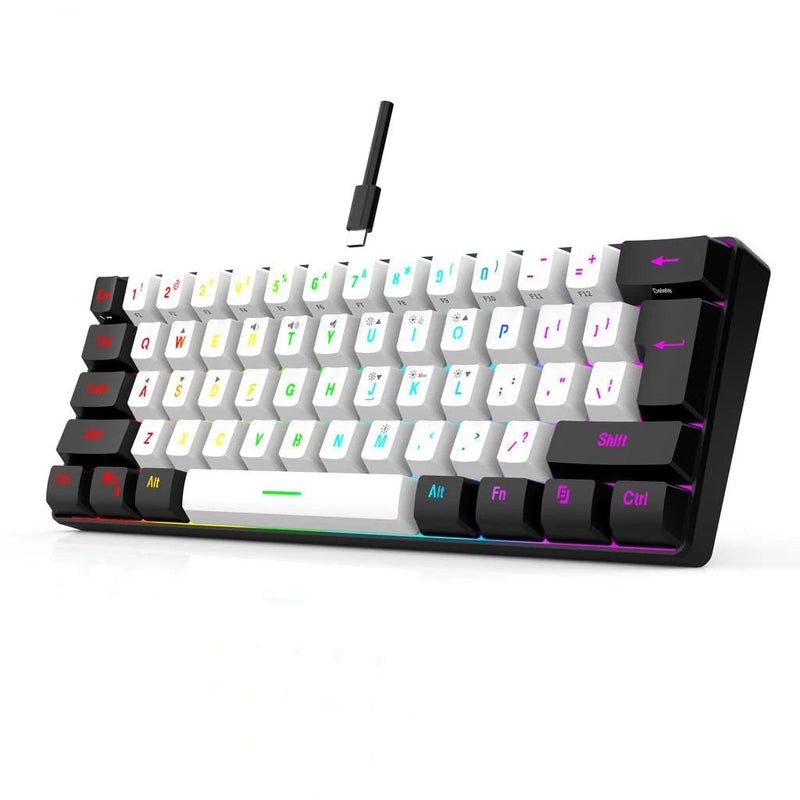 MiniKey 61 – Teclado Compacto RGB USB-C Plugável