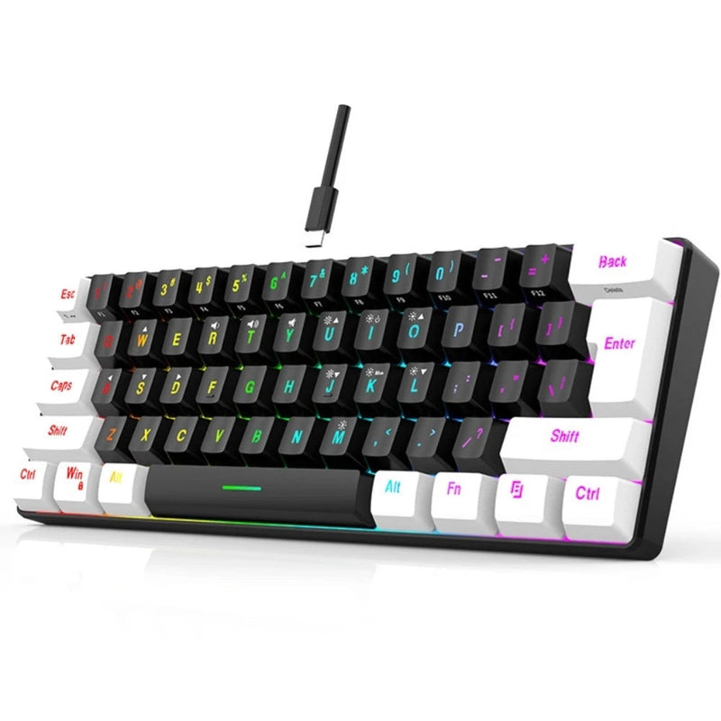 MiniKey 61 – Teclado Compacto RGB USB-C Plugável